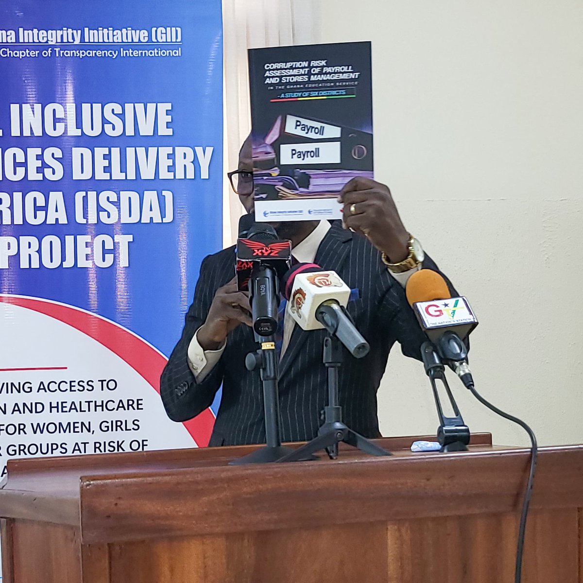 tighana_'s tweet photo. On Jan 21, 2025, GII launched CRA reports for Education &amp; Health sectors in Ghana! 🌍📚💉 These reports, part of the ISDA-Project, aim to ensure quality services for all by fostering transparency &amp; accountability. #Transparency #Accountability #Education #Healthcare https://t.co/z1B6U2mS60