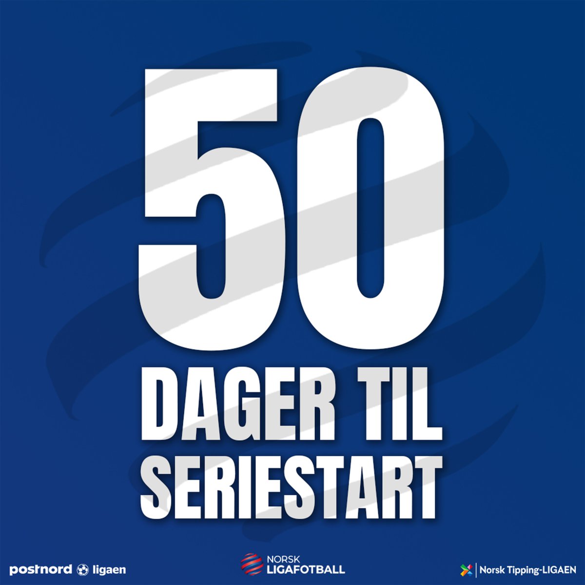 Bare 50 dager igjen til seriestart i PostNord-ligaen og Norsk Tipping-ligaen! 🥳