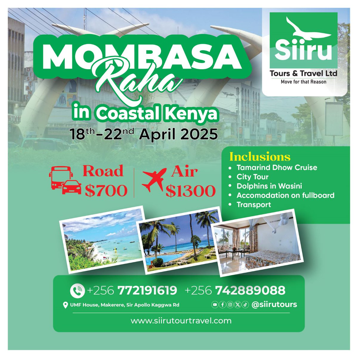 Holiday in Mombasa
#siirutours
#ramathanumrah
#Hajj2025
#Mombasa 
#moveforthatreason