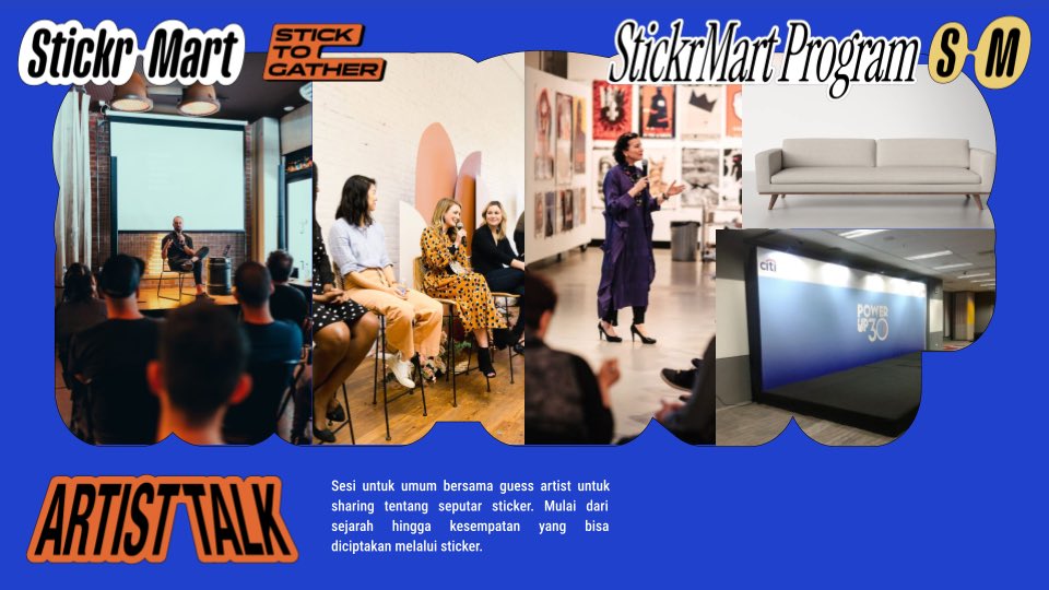 artistsbase's tweet photo. Guysss, ikut Abbie ke Stickr Mart yuuuk!!

Di sini tuh surganya STICKER, loh!
Kalau kamu pecinta sticker, ini tempat yang pas banget buat borong dan koleksi!! ><

Selain bisa puas hunting sticker keren, kita juga bisa seru-seruan bareng artist-artist lainnya lewat program Artist Talk, Blackmart, dan serunya lagi… kita bisa berkreasi bareng di Workshop! ⸜( ˊᵕˋ )⸝

Yuk, jangan sampai ketinggalan! Join keseruannya di sini yaa:
🔗 https://t.co/qPKsZOC8Hb
⏱️ 8-9 Februari 2025 di Tengah District Compound