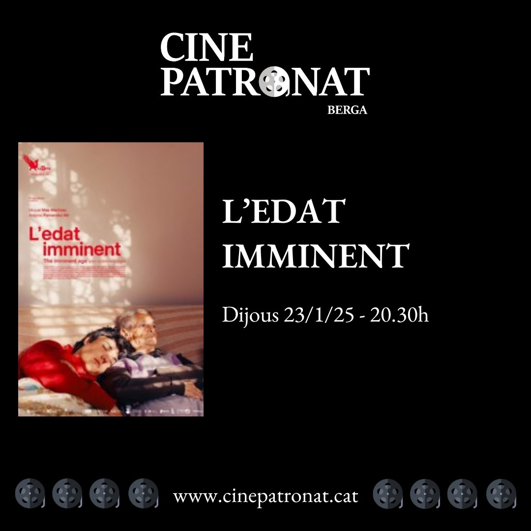 CinePatronat's tweet photo. 👵🏼 La vida d’en Bruno, un noi de divuit anys, es veu cada vegada més limitada per la creixent dependència de la seva àvia Nati

🎦 “L’edat imminent”
🗓️ Dijous 23/1 - 20.30h
🎞️ Al Patronat - Berga
👩🏻 Amb la presentació de la co-guionista de la pel·lícula @_laurades https://t.co/dDzGWT6Tl7