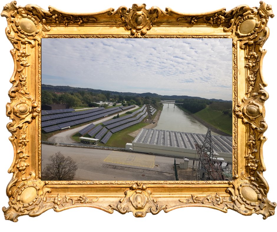 We present photographs from the FotOVE photo competition (2/6). The title is Zlatoličje Solar and Hydroelectric Power Plant, created by Bojana Bogičević, a Faculty of Electrical Engineering, University of Ljubljana. aurora-h2020.eu/ul-news/award-…