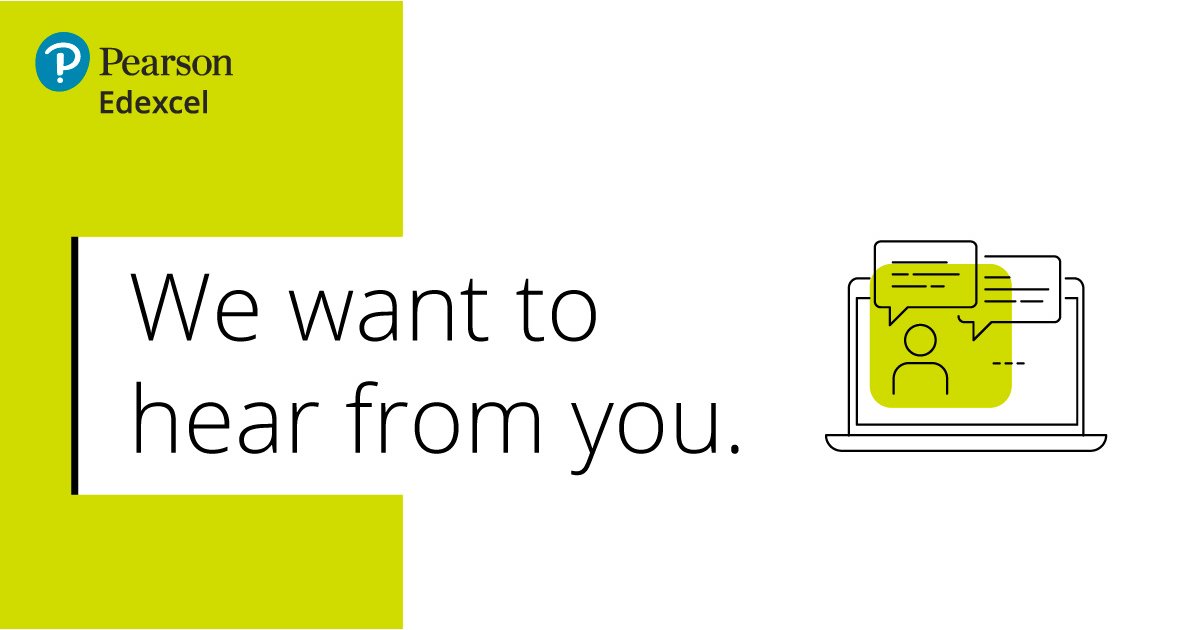 Each month our <a href="/PearsonEdexcel/">Pearson Edexcel</a> Subject Advisors send out an email update containing all the qualification news and support for their subject. 🤳 Take our short survey and share your thoughts on these to be in with the chance of winning an Amazon voucher spr.ly/6006aQ35u