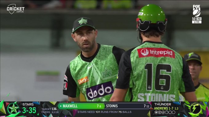 🚨 Glenn Maxwell is in the middle 🚨 📹 Credits: Twitter/BBL