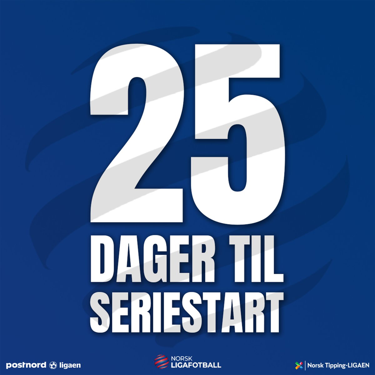 Bare 25 dager igjen til seriestart i PostNord-ligaen og Norsk Tipping-ligaen! 🥳