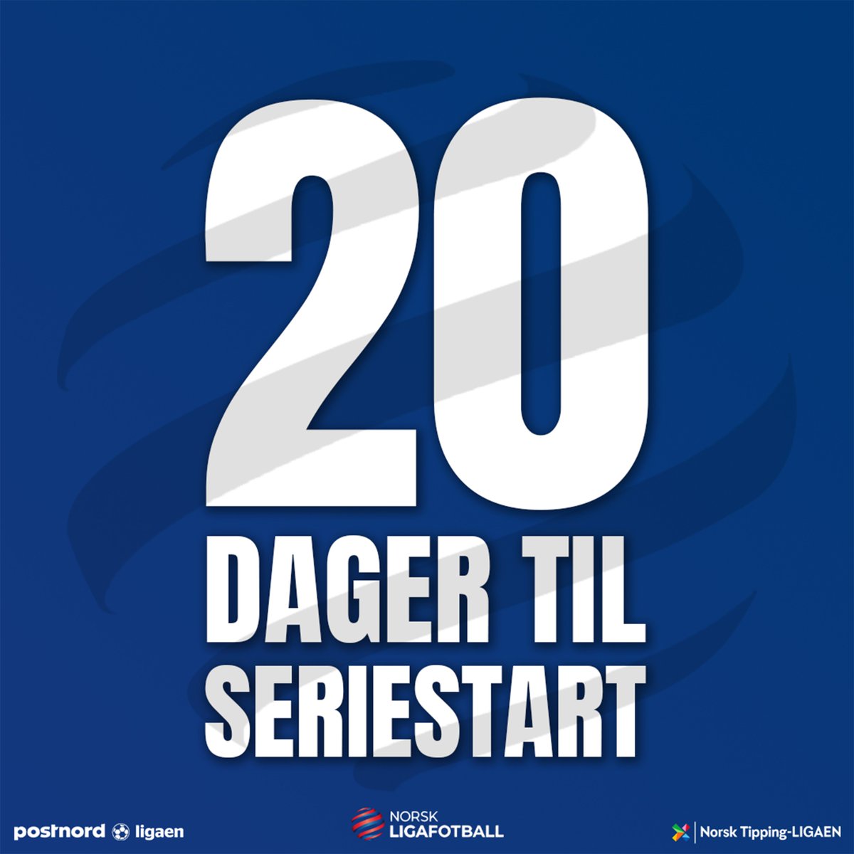 Bare 20 dager igjen til seriestart i PostNord-ligaen og Norsk Tipping-ligaen! 🥳