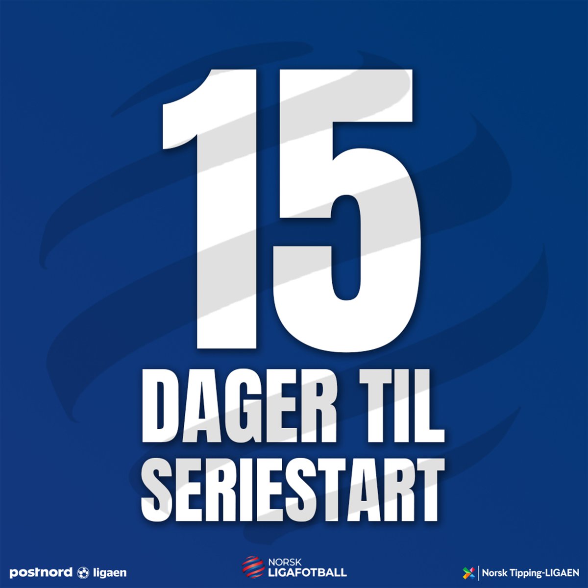 Bare 15 dager igjen til seriestart i PostNord-ligaen og Norsk Tipping-ligaen! 🥳