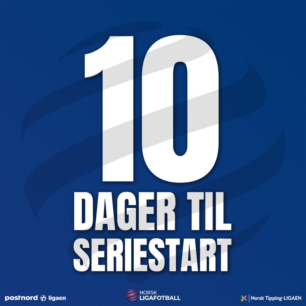 Bare 10 dager igjen til seriestart i PostNord-ligaen og Norsk Tipping-ligaen! 🥳