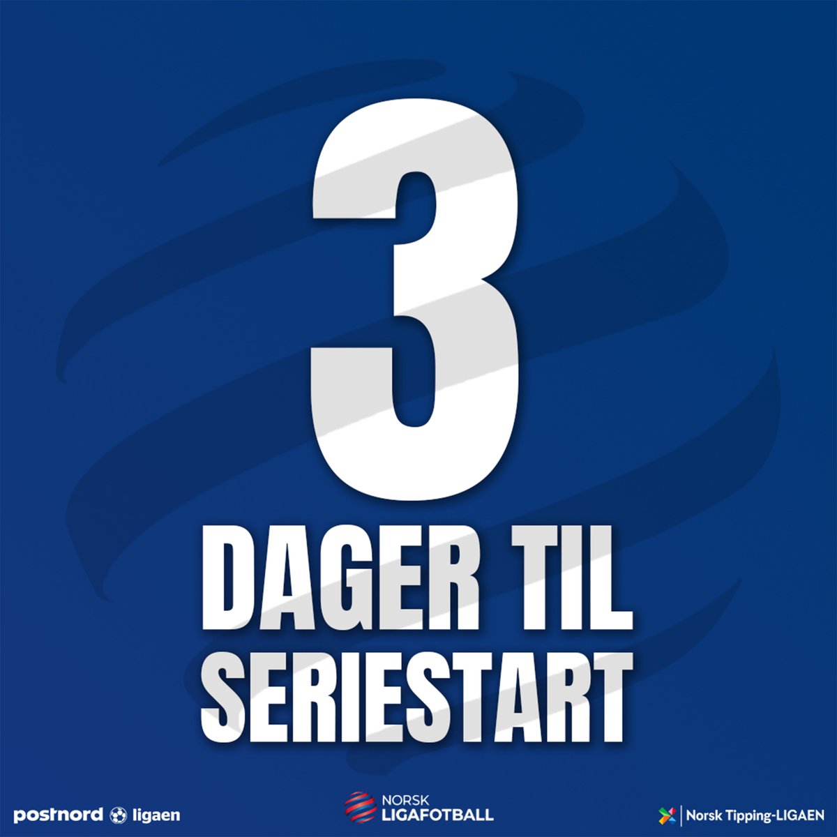 Bare 3 dager igjen til seriestart i PostNord-ligaen og Norsk Tipping-ligaen! 🥳