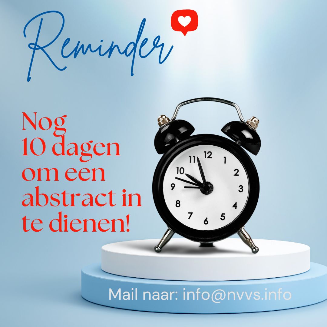 Vergeet het niet! Dien nu je abstract in voor het NVVS Voorjaarscongres 'Seksualiteit in the Spotlight'. Het congres vindt plaats op vrijdag 11 april 2025 in de Gertrudiskapel te Utrecht.
Voor meer informatie, ga naar nvvs.info/vjc2025/abstra…