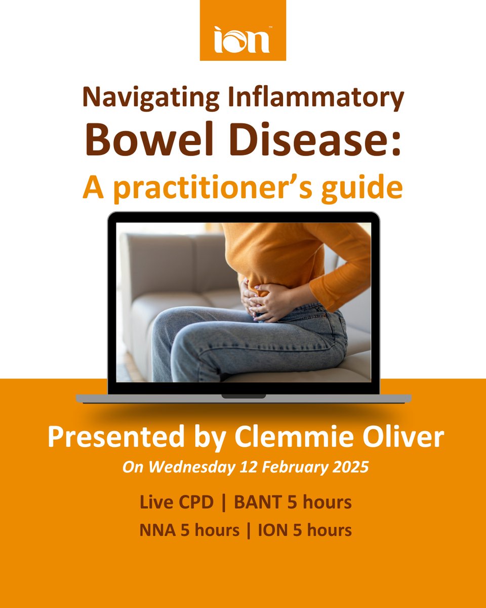Are you a practitioner looking for clarity around the complexities of IBD? 🤔

Discover the different types and subtypes of IBD, different disease stages and complications and how these all impact the advice we should be giving to IBD clients.

Sign up now bit.ly/4gi5XD8