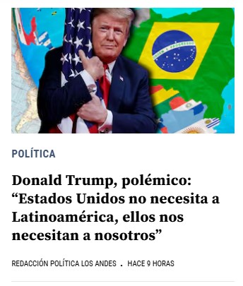 Y pensar que el JAVO le anda lustrando la quena a este muñeco. 

#Trum #milei #EEUU #Argentina #Economia #Brasil #Dolar #Latinoamerica #Venezuela