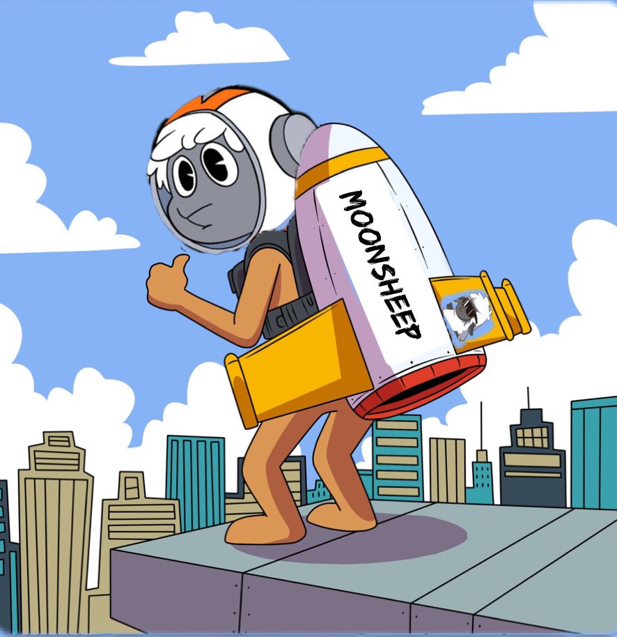theADG_'s tweet image. Gm 
@moonsheepverse is not just another NFT project. It’s a movement, a way to mock the herd mentality while embracing creativity and chaos of web3.  Come with me  let’s take the lost sheep home together