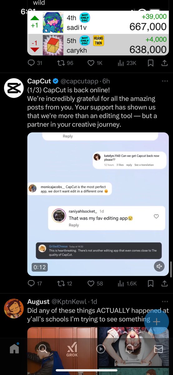 Star_myworld's tweet image. YES THEY ARE BACK…. Well at least only for now.

#tiktokban #capcutban