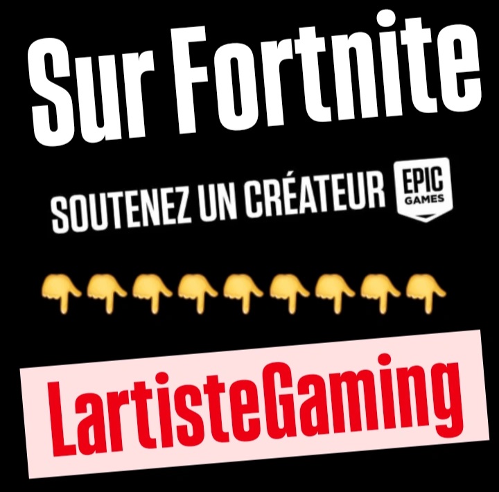 LartisteMyLife's tweet photo. N'hésitez pas à me soutenir sur @FortniteFR ! #Fortnite #CodeCreateur #FortniteArt #FortniteC6S1鬼Hunters #FortniteOG #FortniteCreative #FortniteFestival #FortniteChapter6 https://t.co/9nZbC9p7KE