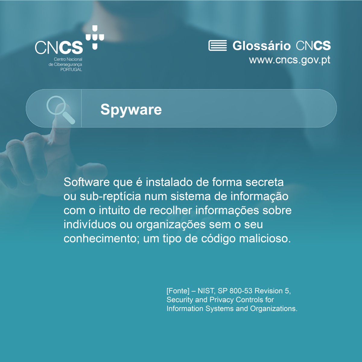 📣 Glossário CNCS

⚠️ Como prevenir?
✔️ Desativa permissões desnecessárias da câmara;
✔️ Tapa a câmara quando possível;
✔️ Usa PIN ou palavra-passe;
✔️ Mantém tudo atualizado;
✔️ Instala antivírus;
✔️ Desconfia de links suspeitos.

🔒 A tua segurança digital depende de ti!

#CNCS