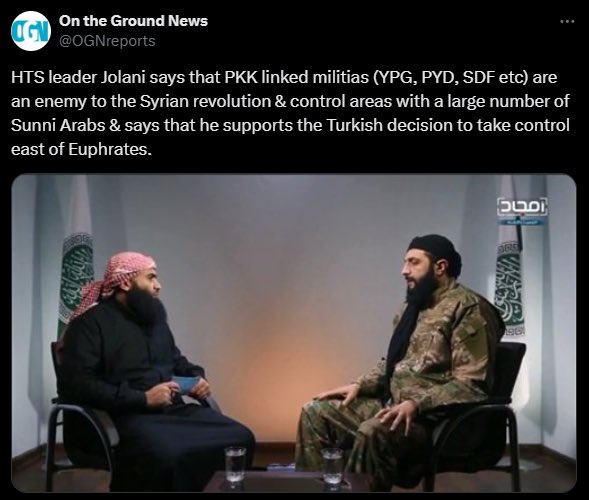 No Trust on #Ahmad_alSharaa 
#Rojava #Kurd #Apo #Ocelan