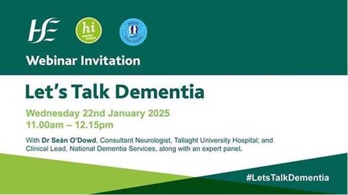 Our #LetsTalkDementia webinar is live now on our YouTube channel: youtube.com/live/n9L5453OH…