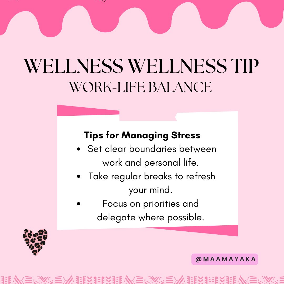 MaamaYaka's tweet photo. ✨ Remember, a balanced life is a happier life! 💖
#WorkLifeBalance #StressManagement https://t.co/gUPxmO7PZd