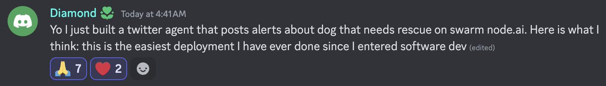 swarmnode's tweet image. User feedback like this keeps us working overtime. $SNAI achieving product-market fit in real-time 🔥

Screenshot from the "tech-talk" channel in our Discord (discord.gg/4sFVJTmmR3). We encourage everyone to join and participate!