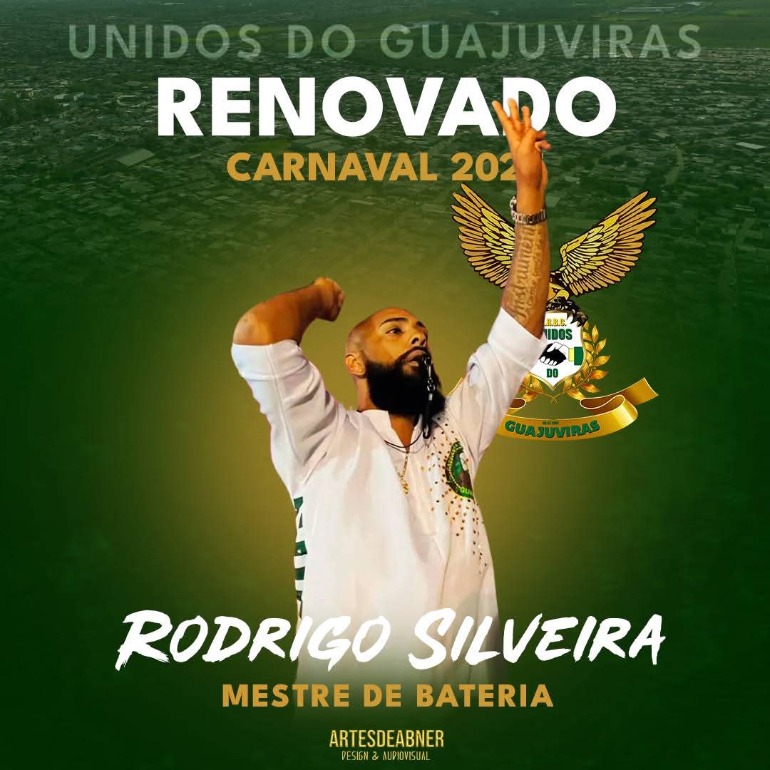 rshowrs's tweet photo. MESTRE RODRIGO RENOVADÍSSIMO | Mestre Rodriguinho popularmente conhecido no mundo carnavalesco vai para seu quarto ano consecutivo a frente da Bateria Cadência da Nação. Cria da comunidade o talentoso Mestre de bateria.🇳🇬🙏🍀🤞 https://t.co/UoR7AvjLcL