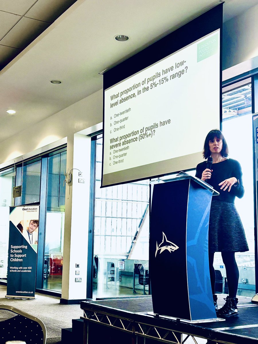 Rachel Foster (@rachelfosteroe) on Twitter photo Now hearing Emily Blunt from <a href="/EduPolicyInst/">Education Policy Institute</a> with an interactive question time #McrAttendanceConf <a href="/OneEducation/">One Education</a> <a href="/mcr_education/">MCR Education</a>
Most absence is low level with the distribution becoming more polarised post pandemic & agreeing with <a href="/andreadaubs/">Andrea Daubney</a> about ‘intersectionality’ Now hearing Emily Blunt from <a href="/EduPolicyInst/">Education Policy Institute</a> with an interactive question time #McrAttendanceConf <a href="/OneEducation/">One Education</a> <a href="/mcr_education/">MCR Education</a>
Most absence is low level with the distribution becoming more polarised post pandemic & agreeing with <a href="/andreadaubs/">Andrea Daubney</a> about ‘intersectionality’