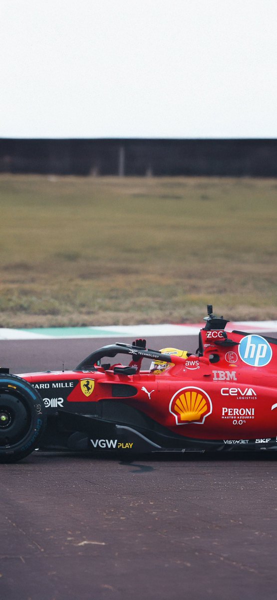 Lewis Hamilton in a Scuderia Ferrari ❤️‍🔥 | Phone Wallpapers 📱