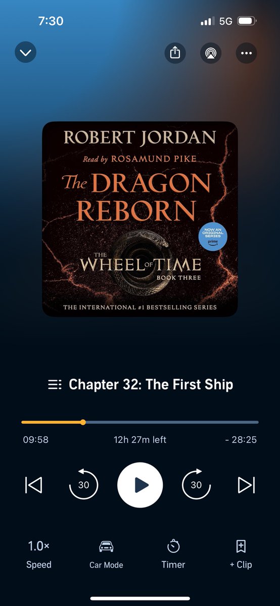 CJEdmunds1's tweet photo. More than halfway done through Book 3. Just in time for @TheWheelOfTime Season 3 this March over at @PrimeVideo.

The Wheel weaves as the Wheel wills!

#WOT
#WheelOfTime
#RobertJordan
#TheDragonReborn 
#TheWritingCommunity https://t.co/Vwz5KKnIZm