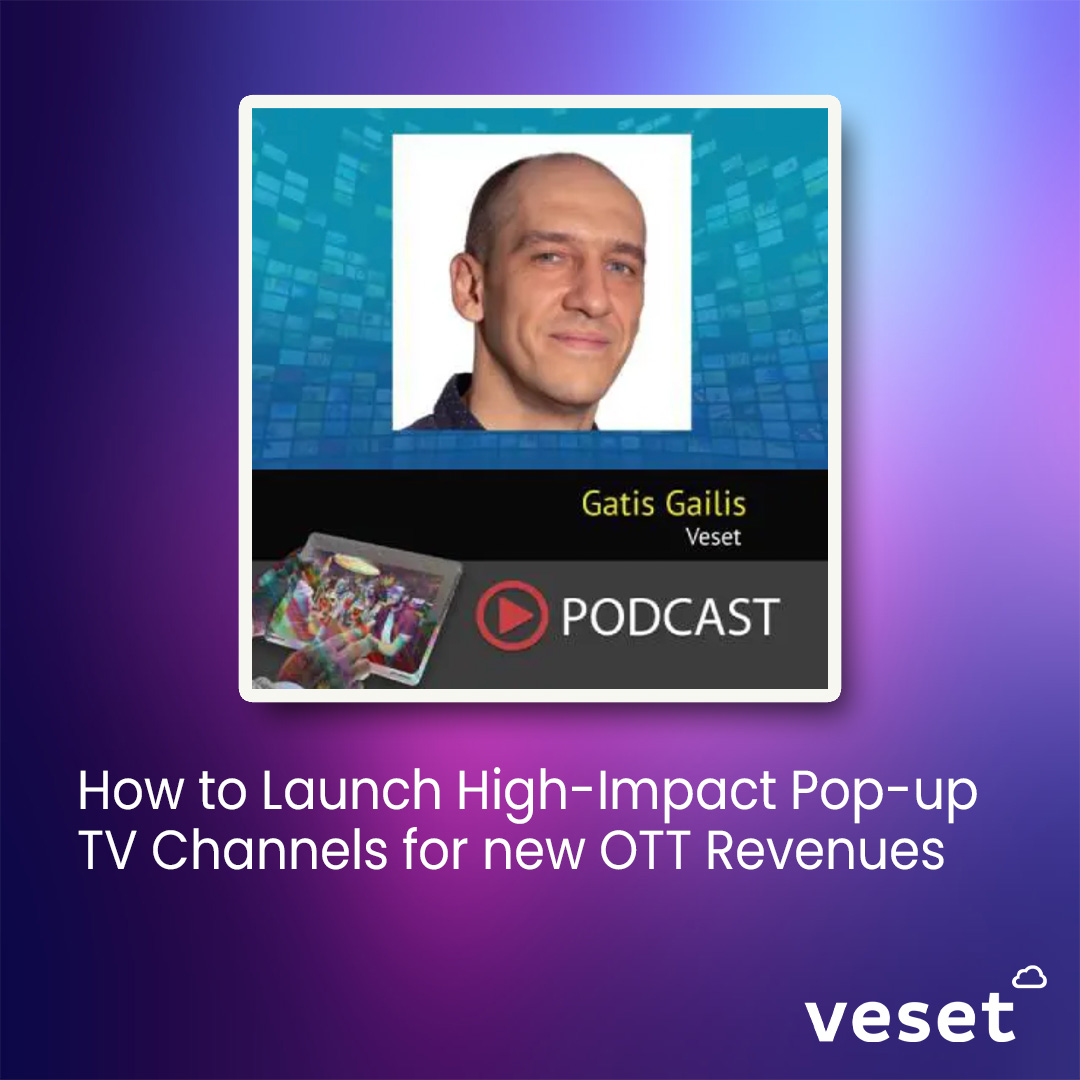 VesetTV's tweet photo. In the latest episode of the OTT Business Podcast, Gatis Gailis, CEO, Veset sits down with Lawrence Harte and gives us the lowdown on pop-up TV channels: 

Check it out here! https://t.co/X6xYxfzB50 https://t.co/jvP5VGzrqG