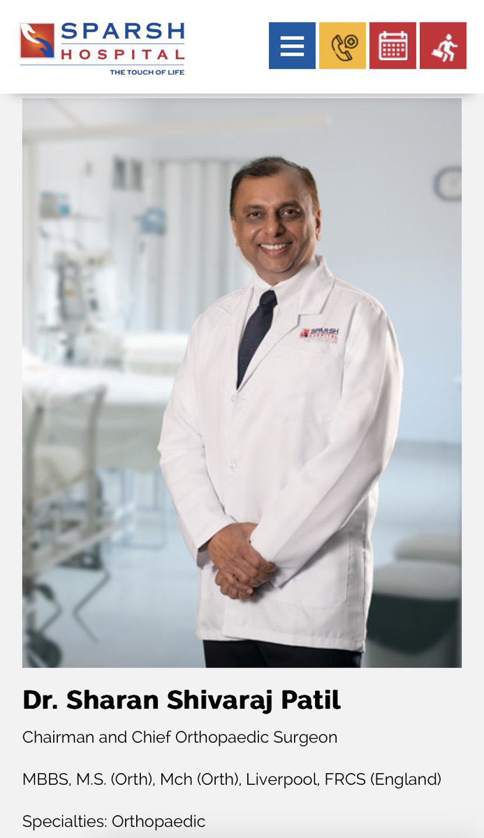 blooming_com's tweet photo. الدكتور Sharan Shivaraj Patil
رئيس قسم العظام في مستشفى Sparsh Hospital

متمرس جدًا في عمليات استبدال المفاصل الصناعية  حائز على خبرات من ليفربول وإنجلترا  للحجز والاستفسارات:
00919902222012

#الهند #طب #علاج #سياحة #سفر #السعودية #الامارات #الكويت #قطر https://t.co/3aiViji8J9