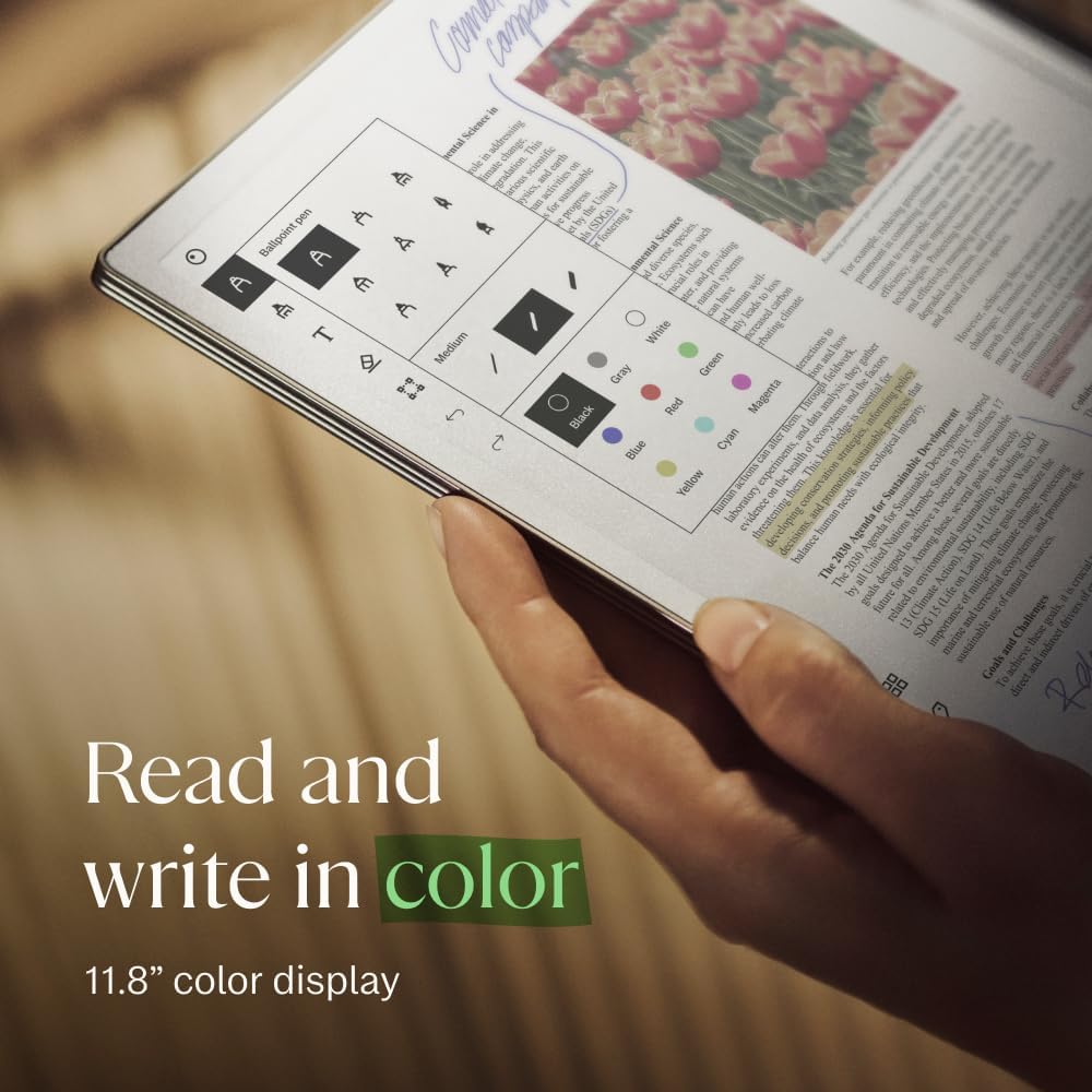 rpgtek's tweet image. 🖊️ Smart Pen with Eraser: The included Marker Plus pen features an eraser for quick corrections—just flip it!

🎨 Touch of Color: While not as vibrant as the Kobo Libra Color, it offers subtle tones perfect for note highlights or sketches.
 #PortableProductivity