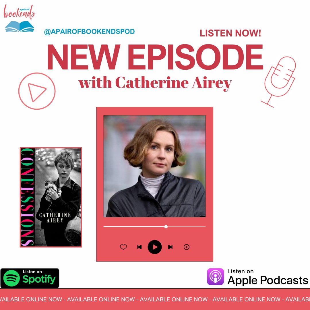 A Pair of Bookends (@apairofbookends) on Twitter photo For today’s episode I was joined by the brilliant <a href="/catherineairey/">Catherine Airey</a> to chat about her amazing debut novel, we also chat about 9/11, breakups, Sims (Woohoo) and the writers that have influenced her! Listen now wherever you get your podcasts 🎧 For today’s episode I was joined by the brilliant <a href="/catherineairey/">Catherine Airey</a> to chat about her amazing debut novel, we also chat about 9/11, breakups, Sims (Woohoo) and the writers that have influenced her! Listen now wherever you get your podcasts 🎧