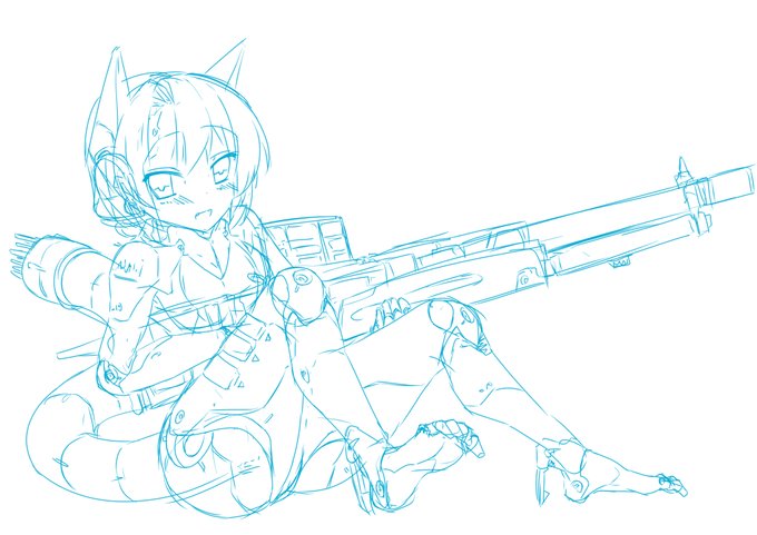 この辺のメカ娘も清書したい。今年はオリキャラに力を入れていきたいですね… 