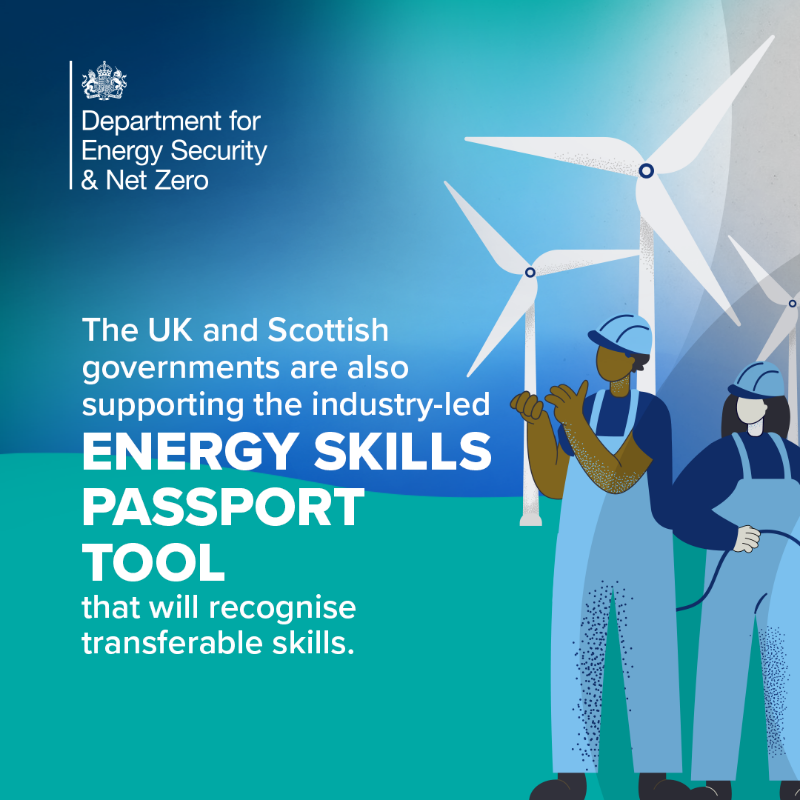 energygovuk's tweet photo. We’ve selected four UK regions for our Energy Skills Pilot to upskill British workers in key areas and we’re supporting the industry-led digital skills passport tool.

All part of our Plan for Change to get to clean power by 2030. 

Read more 👇