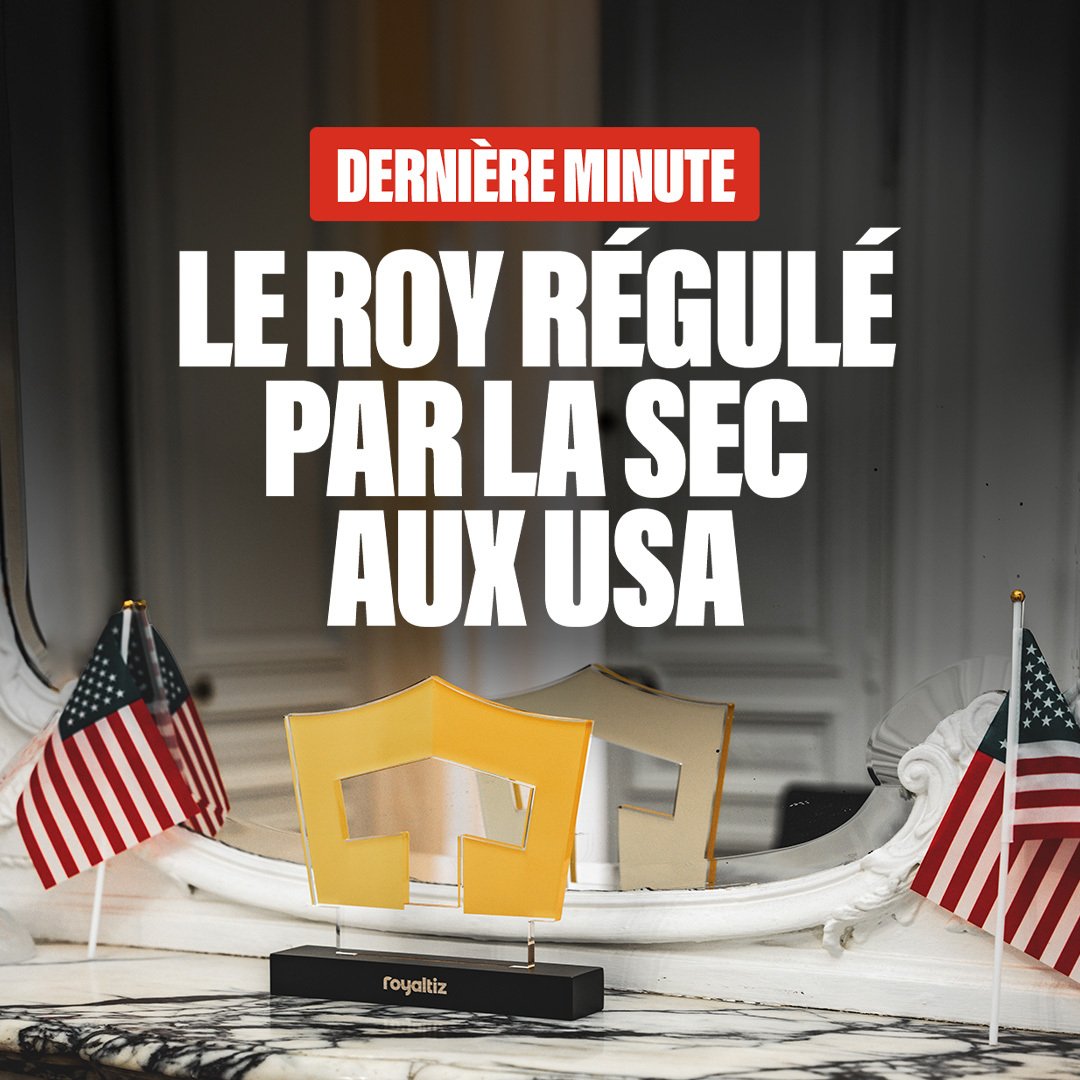 🚨DERNIÈRE MINUTE : le ROY devient un produit financier régulé par la SEC aux USA

🇺🇸 L’autorité de régulation des produits financiers aux US vient d’approuver le ROY comme un nouveau produit financier

🎉 C’est un moment historique pour royaltiz, le groupe MANSE et les fintech