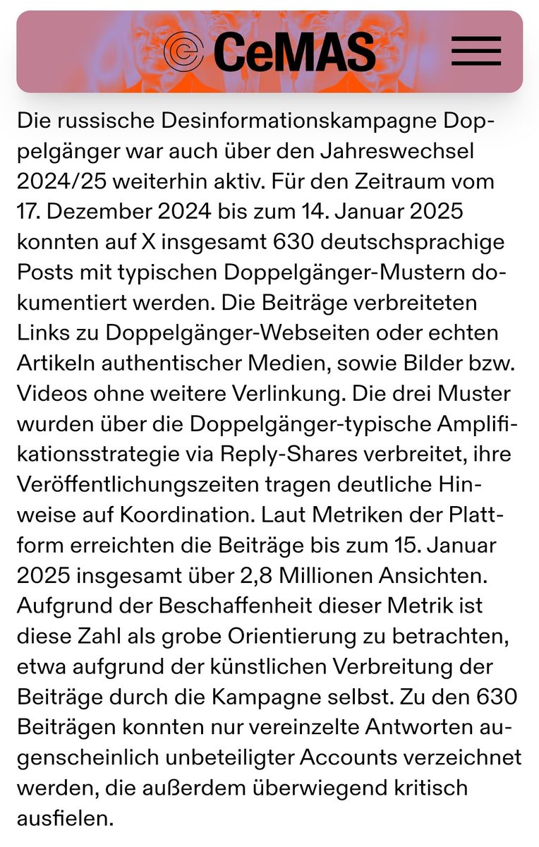 SedimentIV's tweet photo. Russische Desinformation vor der Bundestagswahl: Doppelgänger-Kampagne macht Stimmung gegen Parteien

#RuBotticker
Via @cemas_io
https://t.co/1yE6I71KJ7 https://t.co/HdCQfBy5JP
