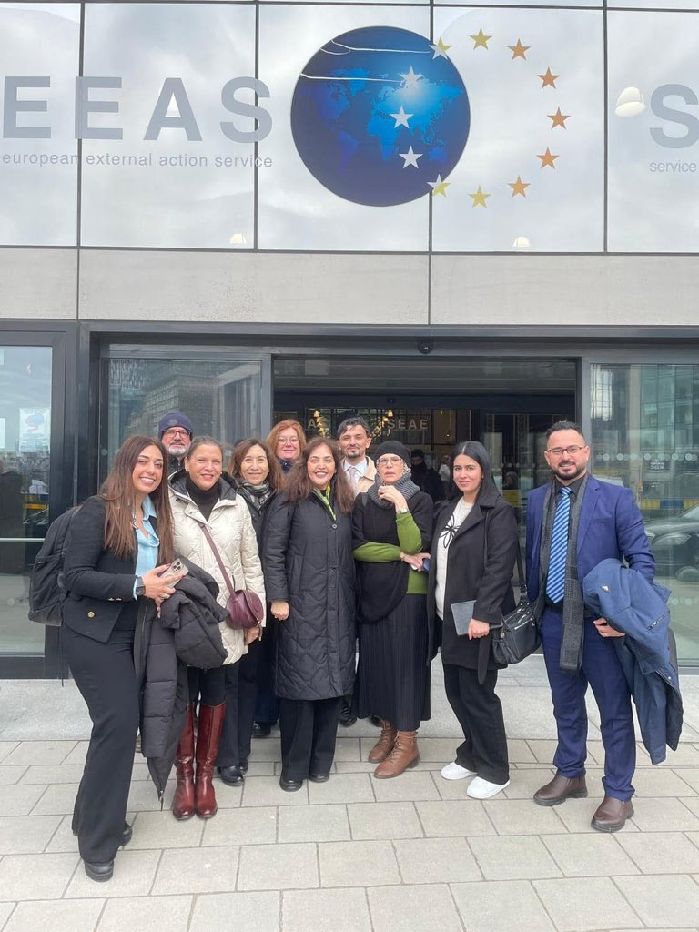 YouthBridgeDev1's tweet photo. Advocacy week in Brussels meeting with EU officials. At Youth Bridge Org., we're committed to strengthening human rights advocacy and building partnerships for positive change. Thanks to our partners at the @UnPontePer for their support in coordinating these vital discussions. https://t.co/MPoe4ywoTg