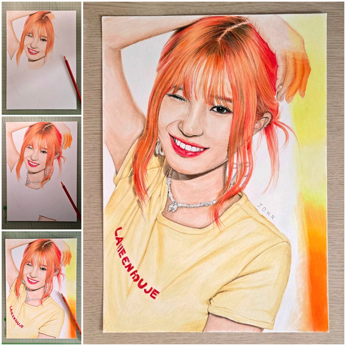 JOHNs_Favorite's tweet photo. Drawing🌈✍️
#fromis_9 #프로미스나인 #송하영 #SongHaYoung #팬아트 #드로잉 https://t.co/47chAL6m2j