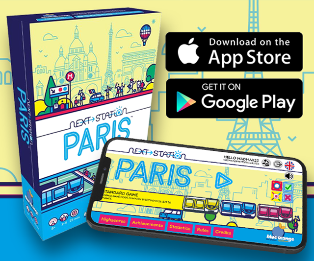 Entdecke Next Station Paris und plane dein eigenes Metro-Netzwerk in der Stadt der Liebe. Verbinde Stationen, nutze Kreuzungen und entdecke Sehenswürdigkeiten, um die meisten Punkte zu sammeln. Spiele mit der App jederzeit &amp; überall.
Jetzt erhältlich!

apps.brettspielwelt.de/NextstationPar…