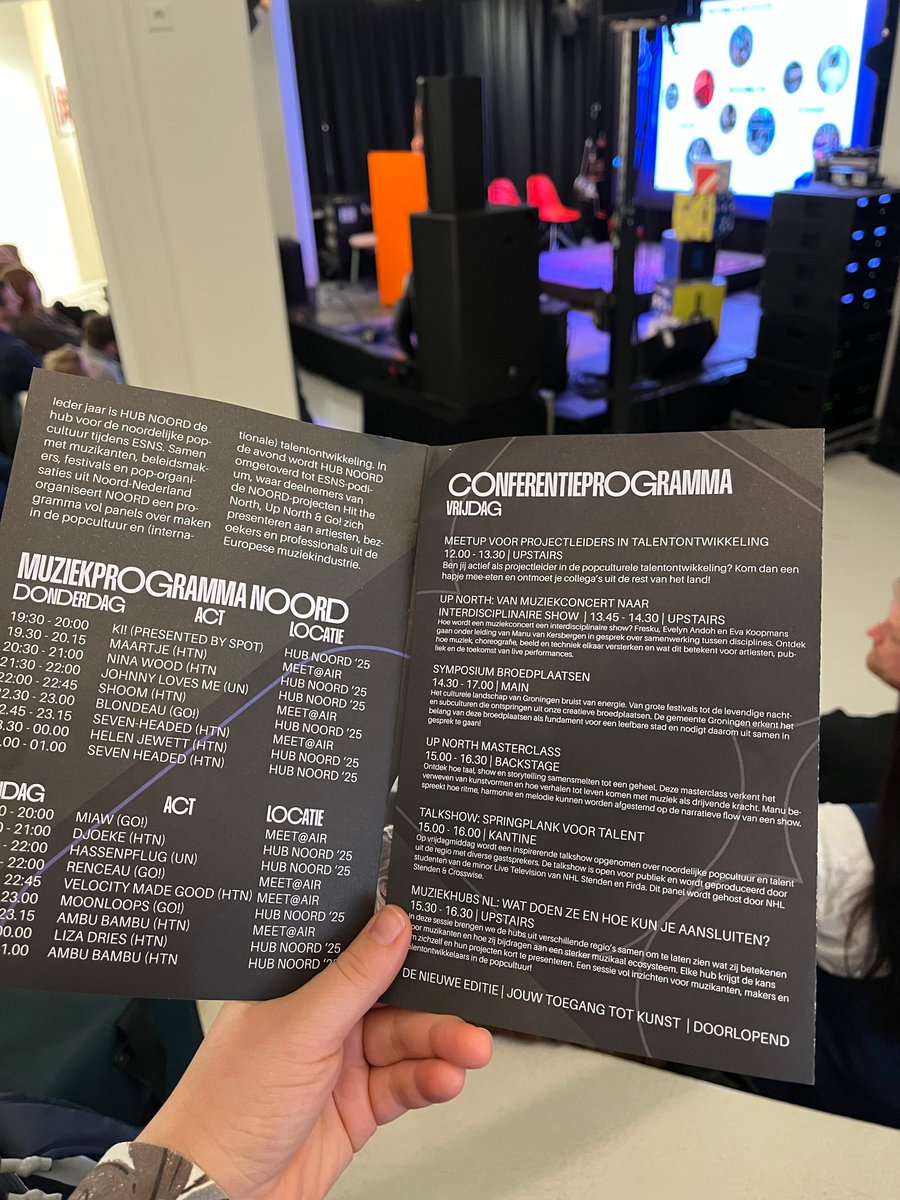 "Creatieve broedplaatsen zijn een ideale voedingsbodem voor innovatie.''🌱✨ Tijdens het #ESNS -symposium van afgelopen vrijdag werd het belang van deze plekken nogmaals uitgelicht. Hier begint de toekomst! 🚀