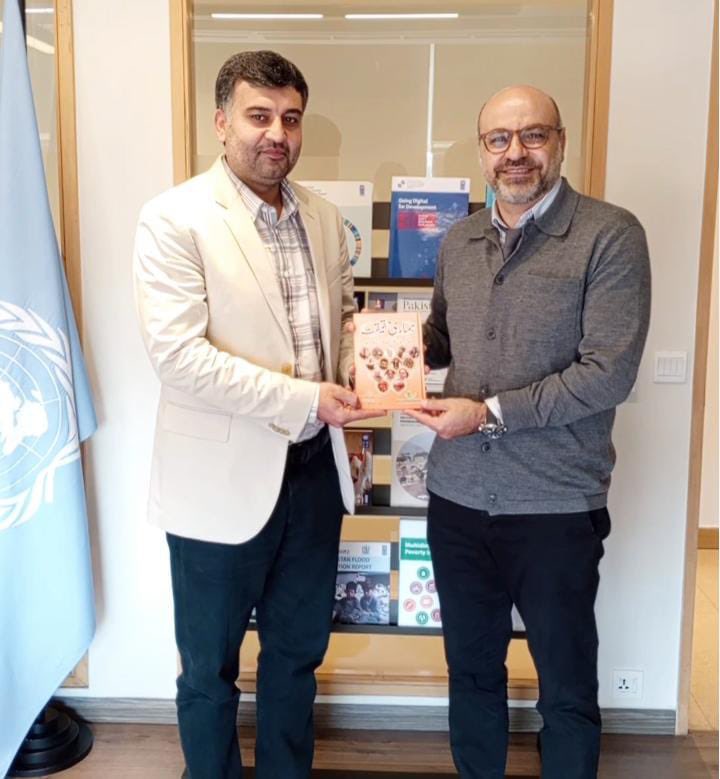 Former Focal Person to CM Balochistan, Azeem kakar meeting 🤝 true humanitarian UNDP Resident Representative, Mr. Samuel Rizk.