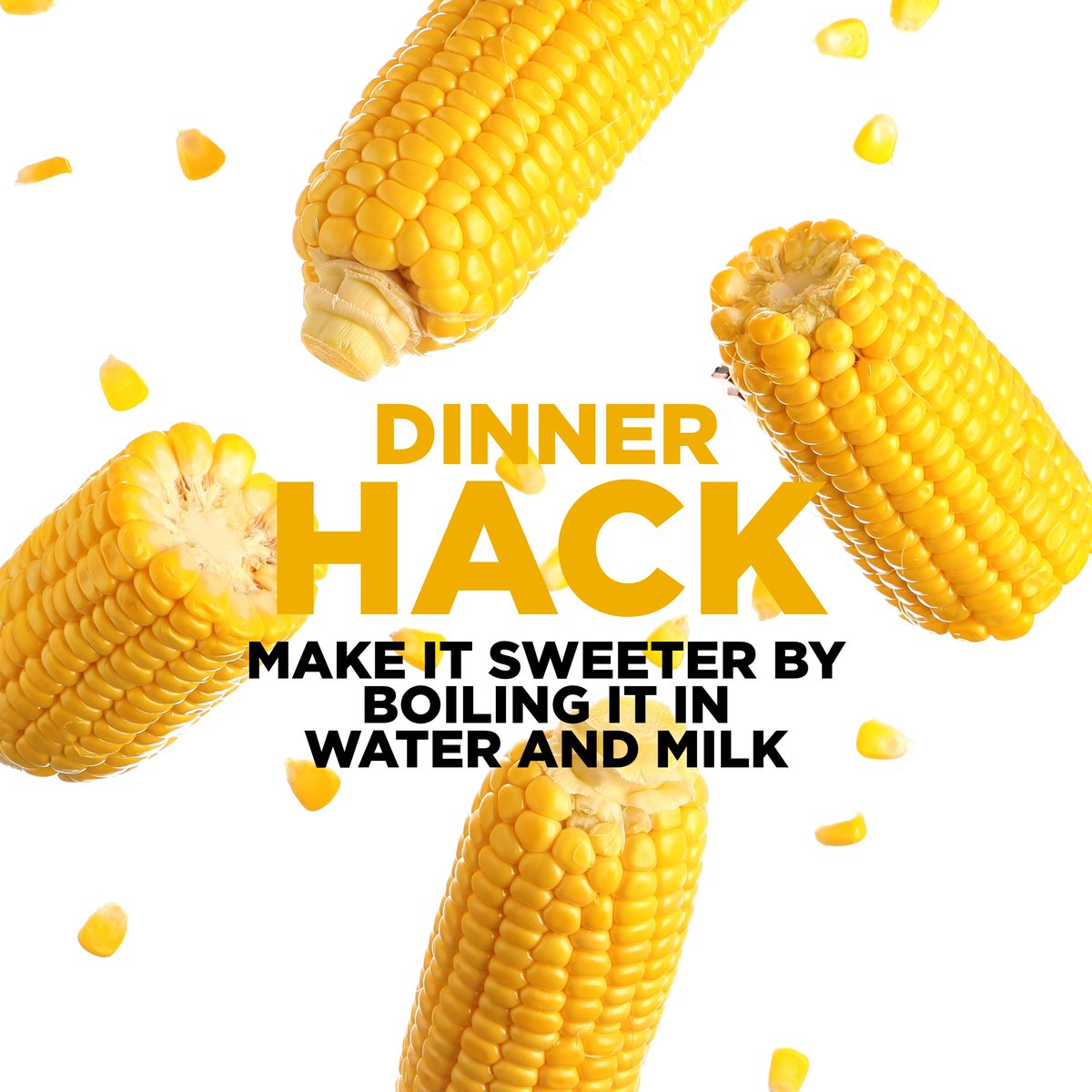 DairyGivesYouGo's tweet image. Corn on the cob part of the menu? 😋 Make it awesome by boiling it in water and milk 50/50 solution - it will level up the taste. Finally, round off with a knob of butter.

#DairyGivesYouGo #CookingHack