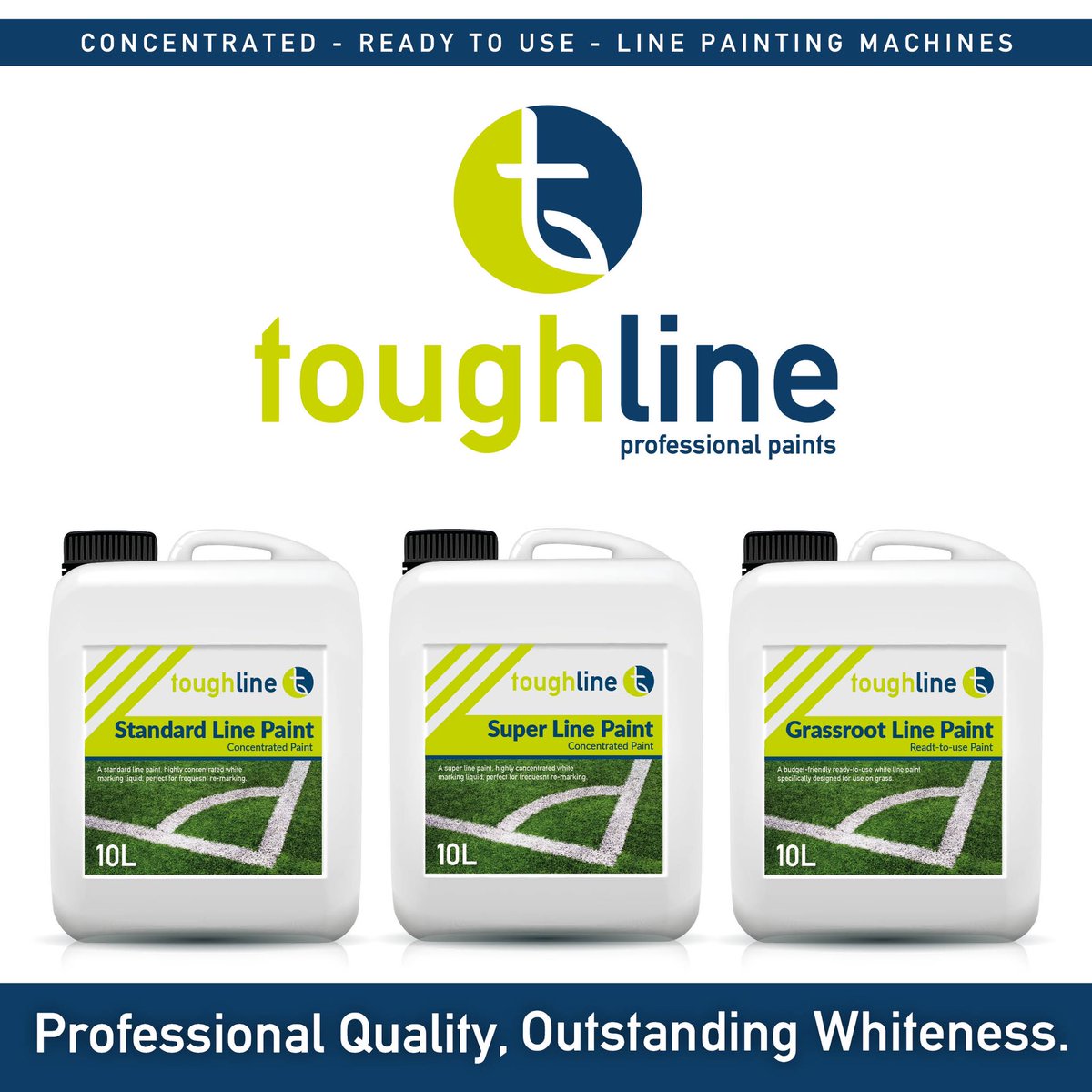 Our Tough Line Paints are designed to take your sports turf preparation to the next level. Specially formulated by Line Mark UK for long-lasting performance, ideal for a wide range of sports surfaces. Visit us at BTME in Hall 2, Stand 208 to learn more about our new range!