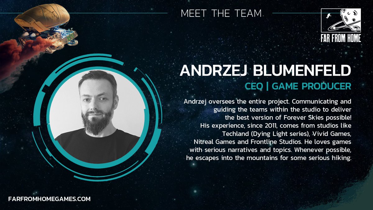 FFH_Games's tweet photo. For the final time, let's go #BehindTheScenes at Far From Home...
This is Andrzej, our CEO & Game Producerπͺ
Andrzej has worked in the game industry for 14 years and heads up the production side of the project, as well as being the studio's CEO!
Thank you, Andrzej!π#TeamFFH https://t.co/roMcv9dOnX