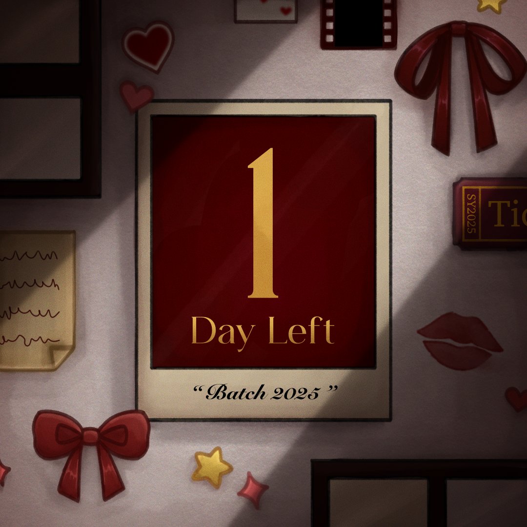 SPCP2025's tweet photo. Never want to lose your valuables and memories? ❤️‍🩹

There’s only 1 day left before the opening of Say Seniors and Locked in! ✨

Don’t miss out and snap a picture now! 📸

#SayS2NIOR5 #ArchiveofMemories

🎨: Omi Rabatan
✒️: Emma Buencamino https://t.co/nyKcbk3SXT