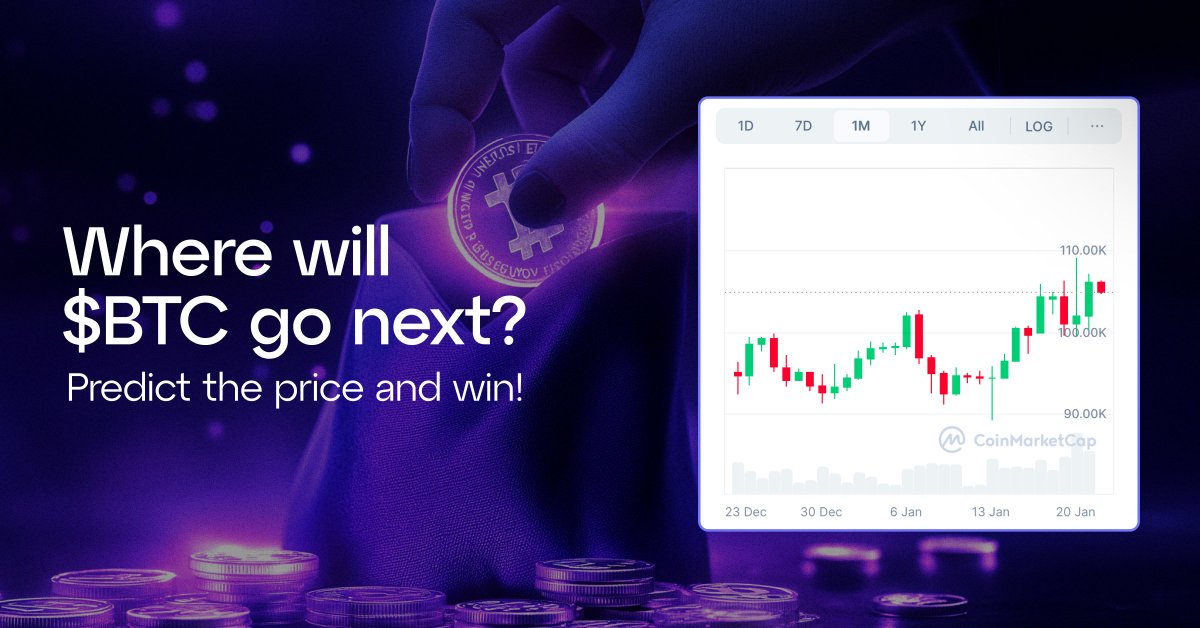 Think you can predict where Bitcoin’s price will land by Friday? 👀

Drop your prediction and win 750 $GOMINING!

Here’s the deal:

1️⃣ Comment your $BTC price prediction.

2️⃣ Follow us (<a href="/GoMining_token/">GoMining</a> on X), like, and retweet this post

3️⃣ Closest (and earliest) guess takes the