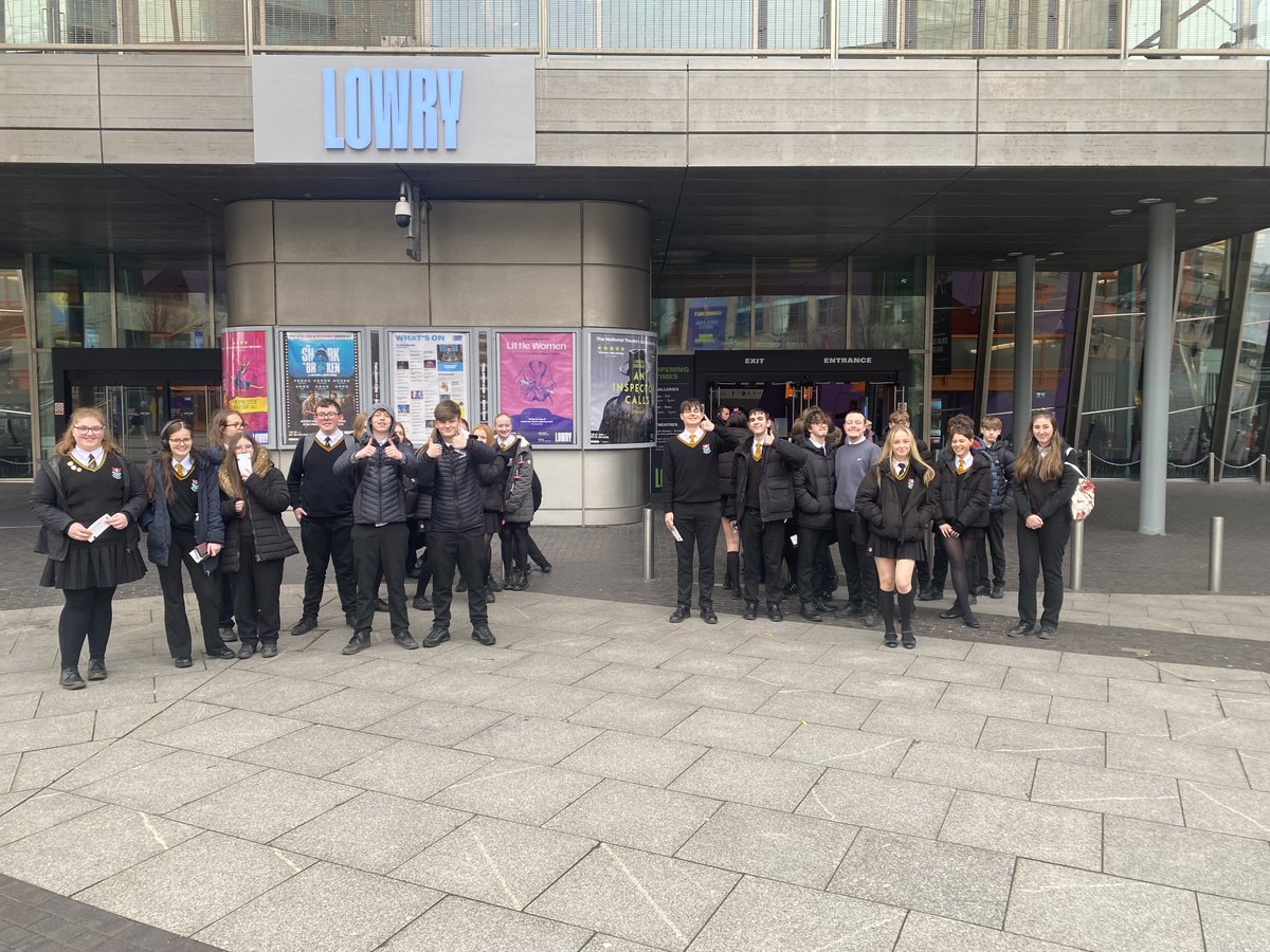 Forty-eight Year 11 students visited the Lowry Theatre, Salford Quays, to watch a production of An Inspector Calls, which they are studying for GCSE English Literature