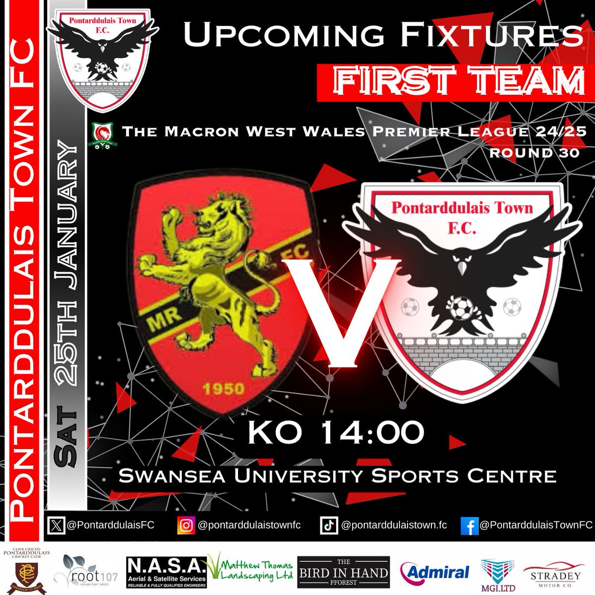 Pontarddulais Town Football Club (@pontarddulaisfc) on Twitter photo A tough trip to 3rd placed <a href="/mumblesseniors/">Mumbles Rangers</a> for the First Team this Saturday, looking to get over last week's disappointing result versus Penlan. Kick off is 2pm βͺβ« A tough trip to 3rd placed <a href="/mumblesseniors/">Mumbles Rangers</a> for the First Team this Saturday, looking to get over last week's disappointing result versus Penlan. Kick off is 2pm βͺβ«