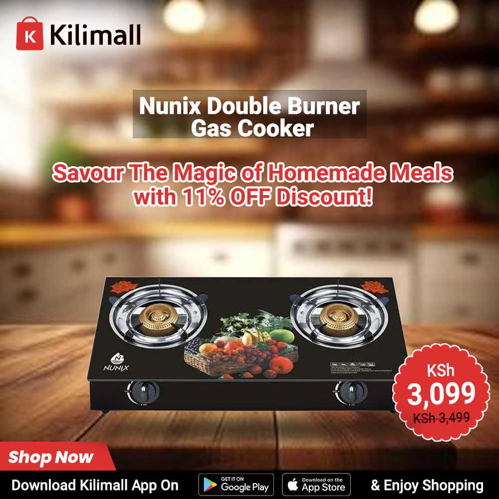 Kilimall's tweet photo. Nani hana gas cooker tumpee hii?>> https://t.co/txQvEe6X79 Nyakua leo na 3K tu!๐
Download the kilimall app on google play store/app store, use the code 18468944 to search for it and order today๐ฅณ
#Kilimall #offer #Nunix #gascooker #kitchenmakeover https://t.co/dg9nHr6b9Y