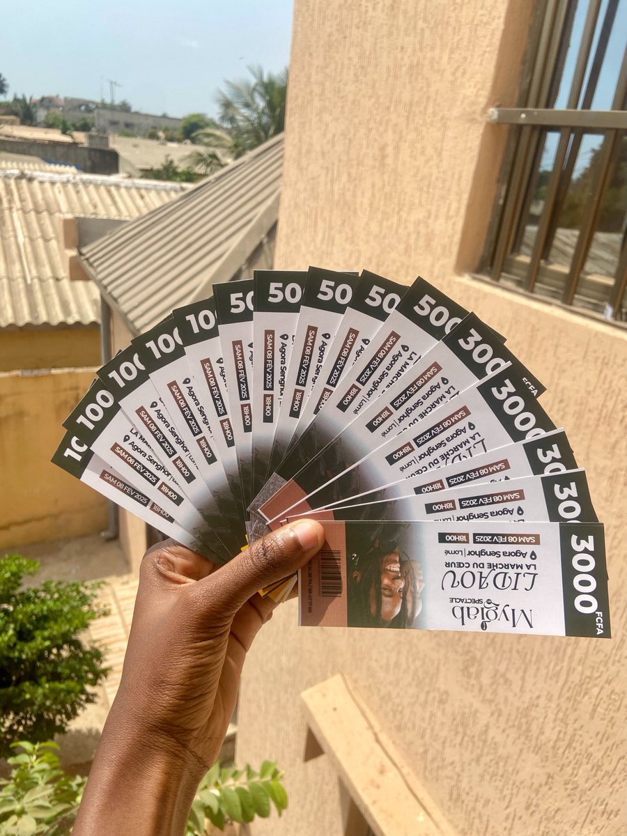 MygiabSlam's tweet photo. 🎤 Tu veux ta place pour le spectacle de Mygiab le 8 février ? 🎭👇
📲 Contacte vite le +228 92 24 38 74 pour réserver !
🎟️ Tickets :
Standard : 3 000 FCFA
Premium : 5 000 FCFA
VIP : 10 000 FCFA
#Mygiab #Lidaou #Slam #SpectacleUnique #LaMarcheDuCoeur #Lomé #Togo https://t.co/NZlk8ynX9z